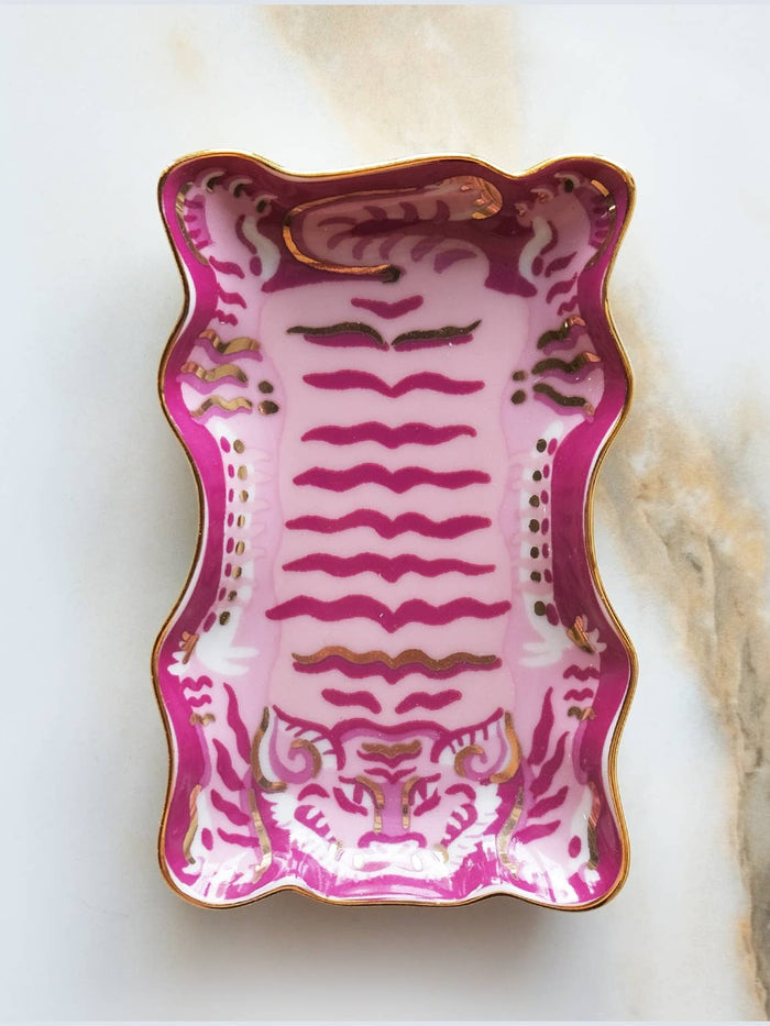Porcelain Trinket Dish | Tibetan Tiger