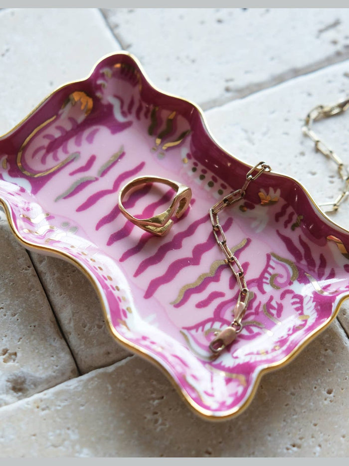 Porcelain Trinket Dish | Tibetan Tiger