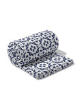Porto Tiles Navy Fleece Blanket