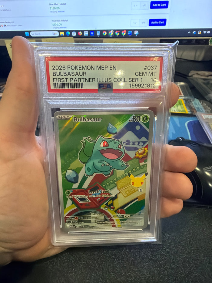 PSA 10: Bulbasaur - First Partner Collection Illustration Series 1