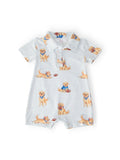 Quarter-Bark Polo Shorty One-Piece