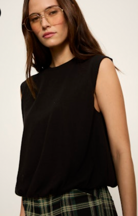 Quinn Bubble Shell - Black