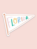 Rainbow Florida Pennant Sticker