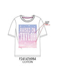 'Raised on Taylor' graphic t-shirt - TWEEN GIRLS