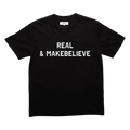 REAL & MAKEBELIEVE TEE BLACK