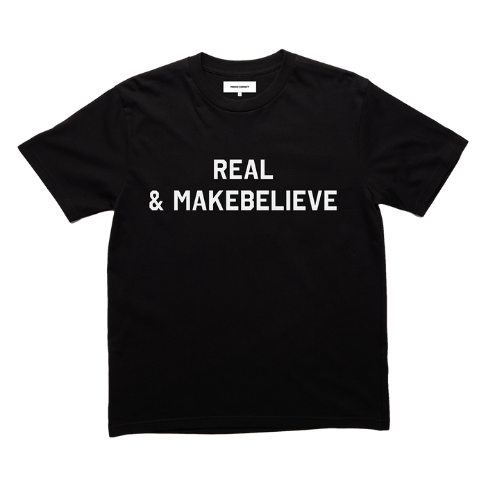 REAL & MAKEBELIEVE TEE BLACK
