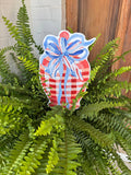 Red white and Blue Jar