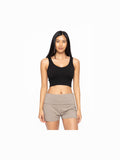 Ribbed Seamless Cropped Tank Top