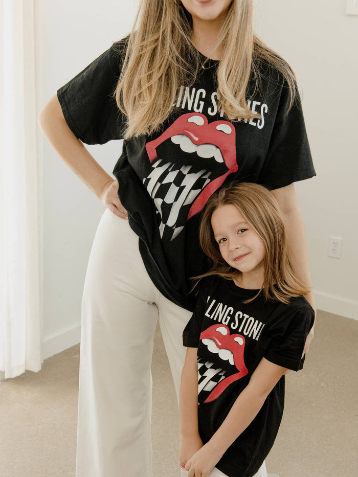 Rolling Stones Zip Code Night Black Graphic Tee
