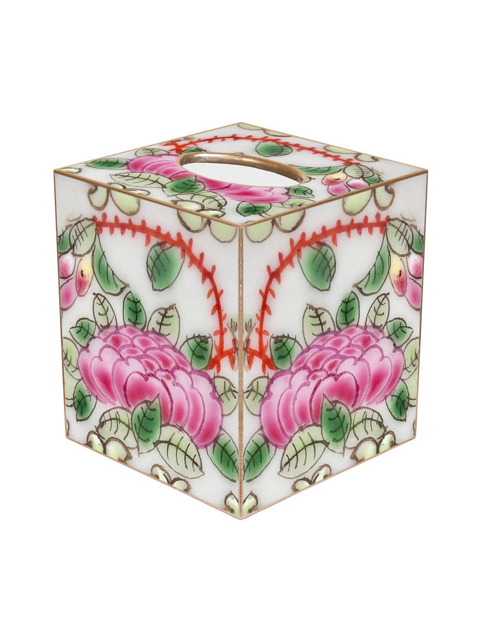 Rose Medallion Tissue Box Cover