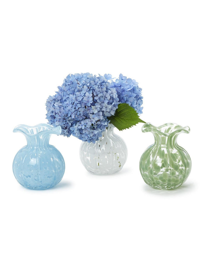Ruffled Edge Spotted Vase