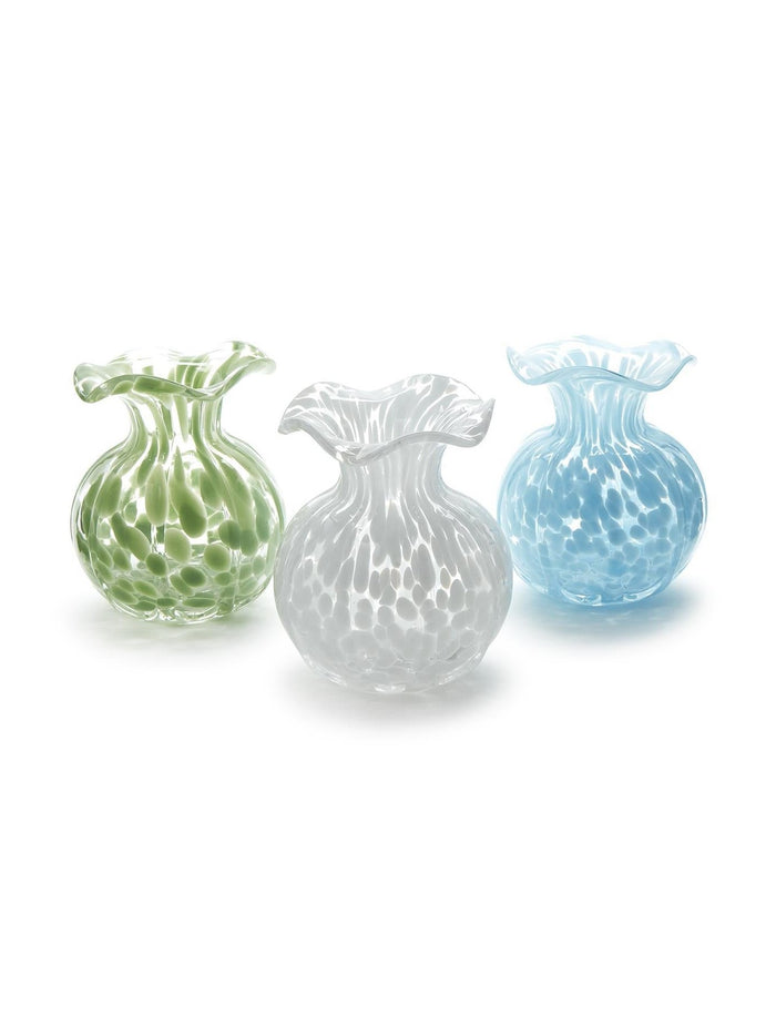 Ruffled Edge Spotted Vase