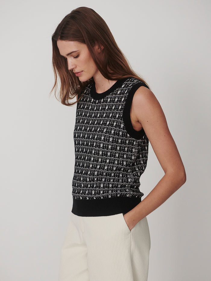 Safia Knit Tank - Black
