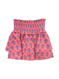 Scottie Skirt - Coral Block Print