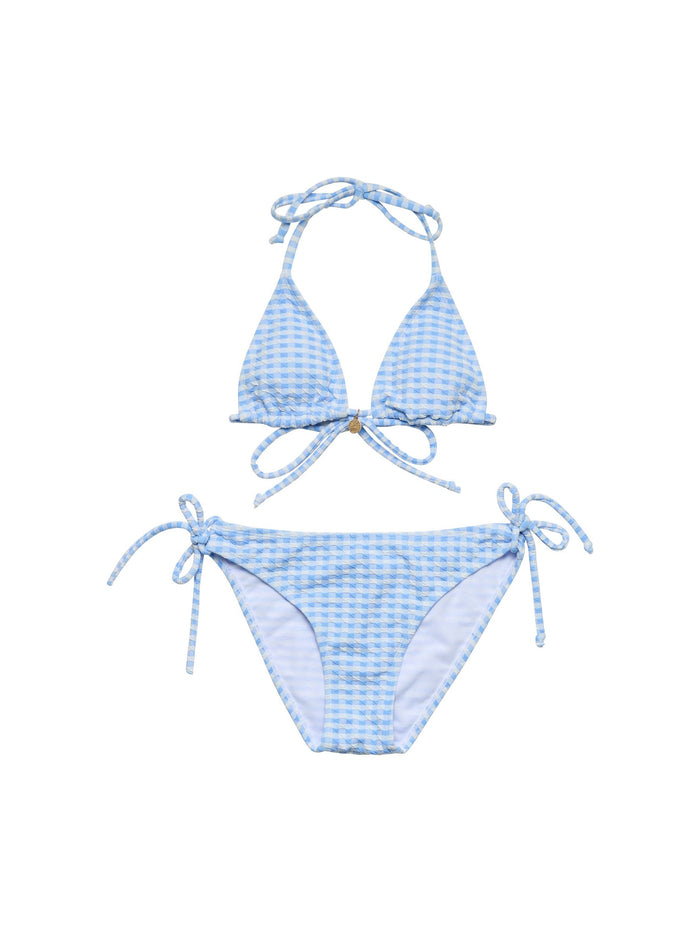 Seaside Gingham Charm Triangle Bikini