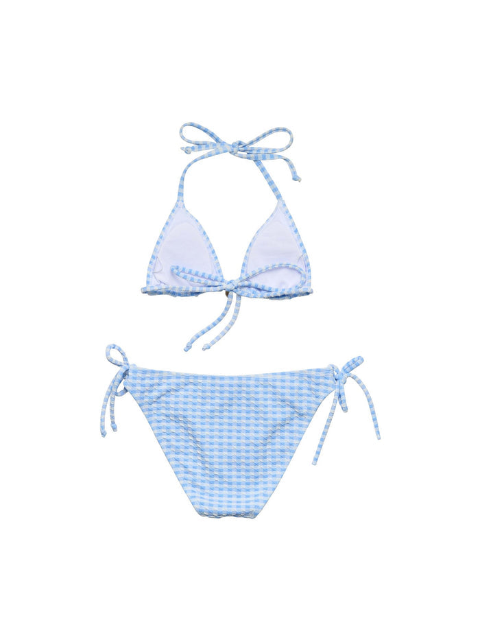 Seaside Gingham Charm Triangle Bikini