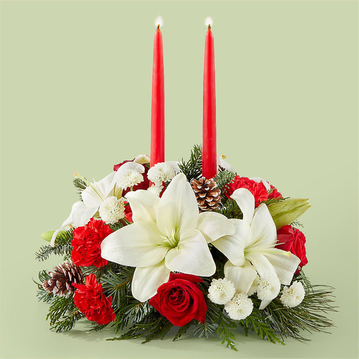 Seasonal Festivities Centerpiece – BUEHLER'S FLORAL, Wooster OH