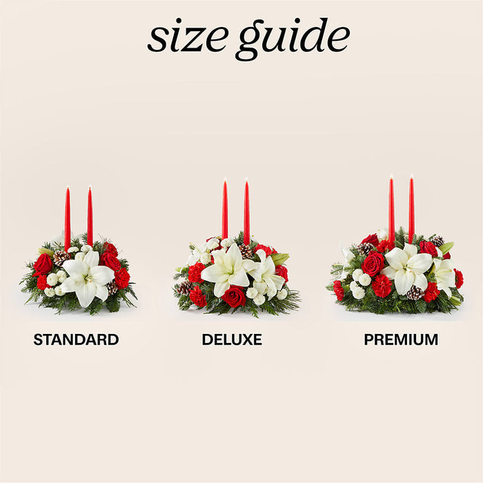 Seasonal Festivities Centerpiece – BUEHLER'S FLORAL, Wooster OH