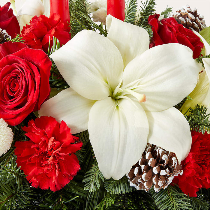 Seasonal Festivities Centerpiece – BUEHLER'S FLORAL, Wooster OH