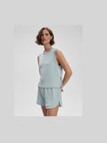 Shea Crop Tank - Ether Blue