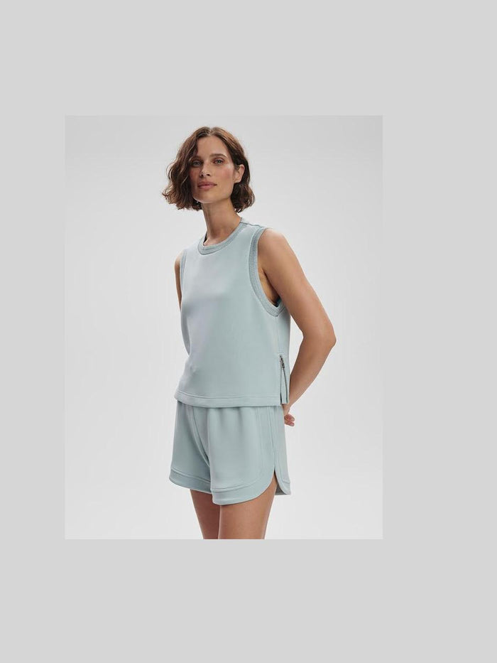 Shea Crop Tank - Ether Blue