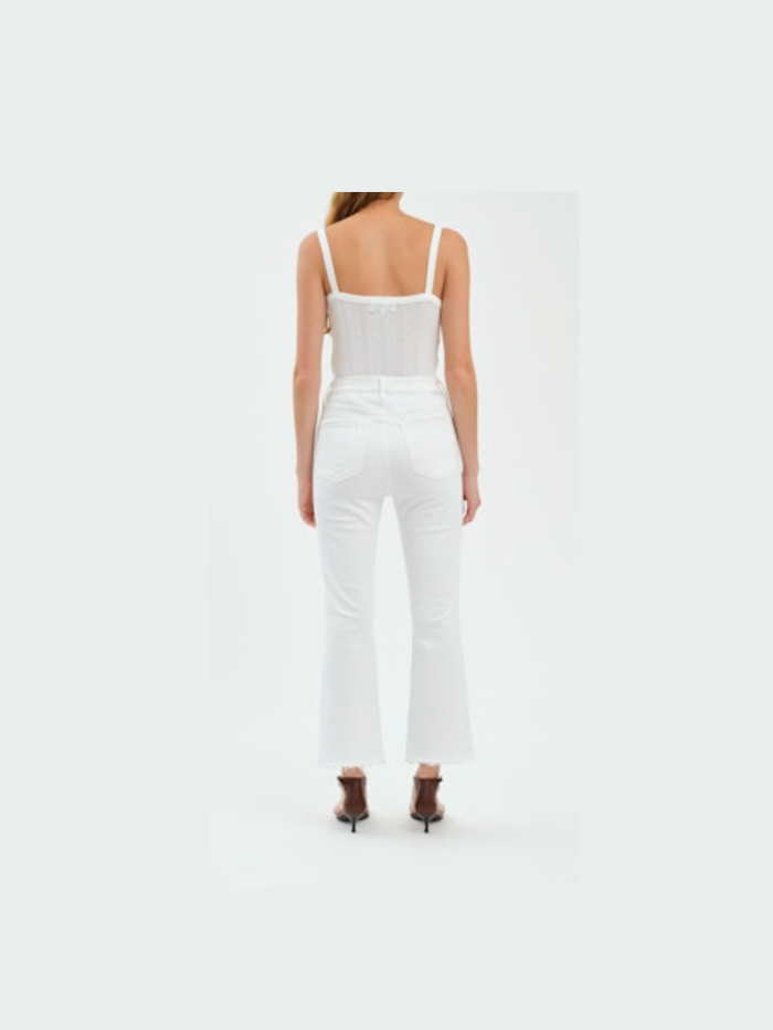 Shy Girl High Rise Crop Flare - Lamb Vintage