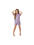 Silky Disco Pajama Short Set