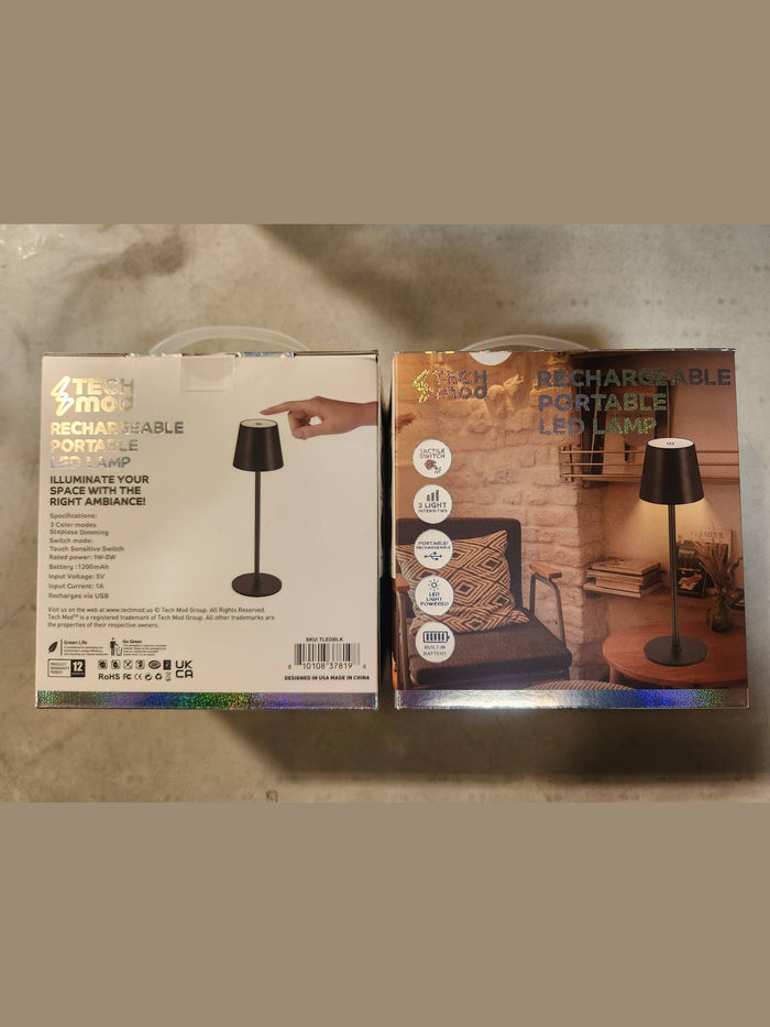 Sleek Cordless Table Lamp- Adjustable Lighting for Any Space
