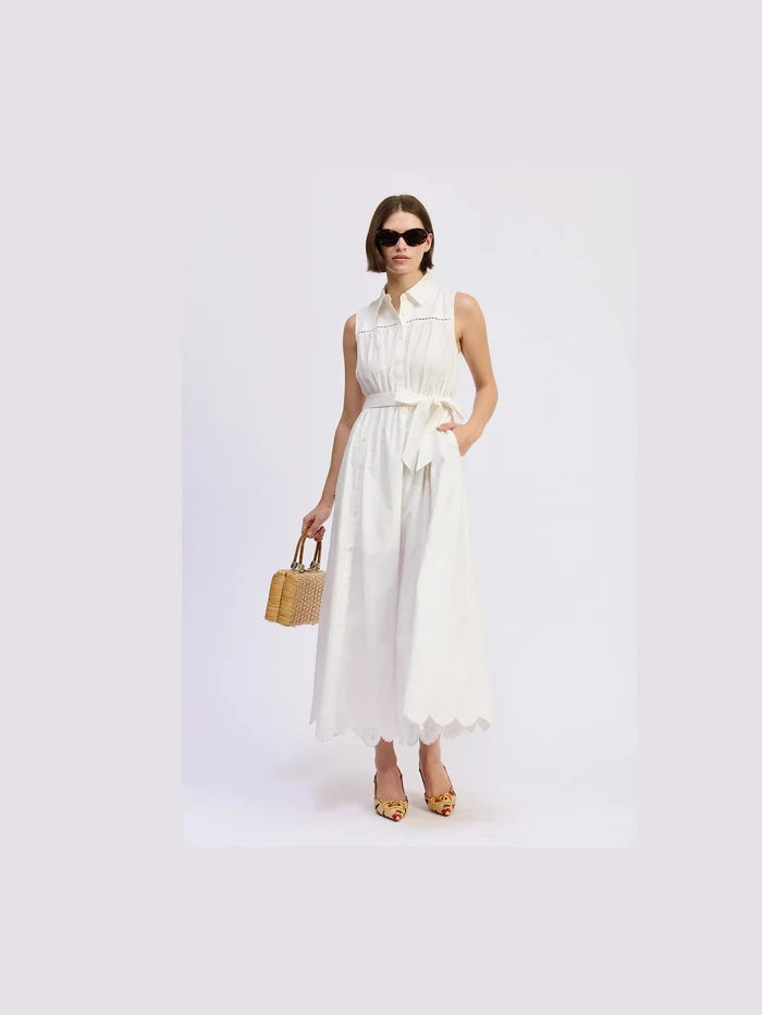 Sleeveless Belted Maxi