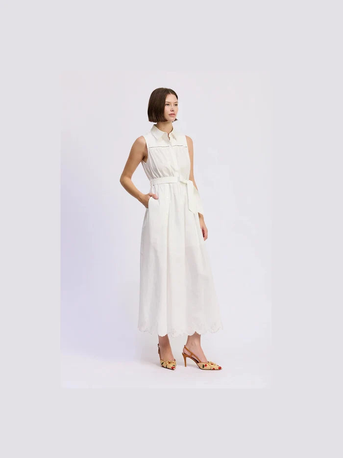 Sleeveless Belted Maxi