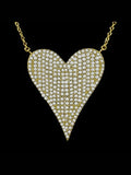Small Pave Heart Necklace