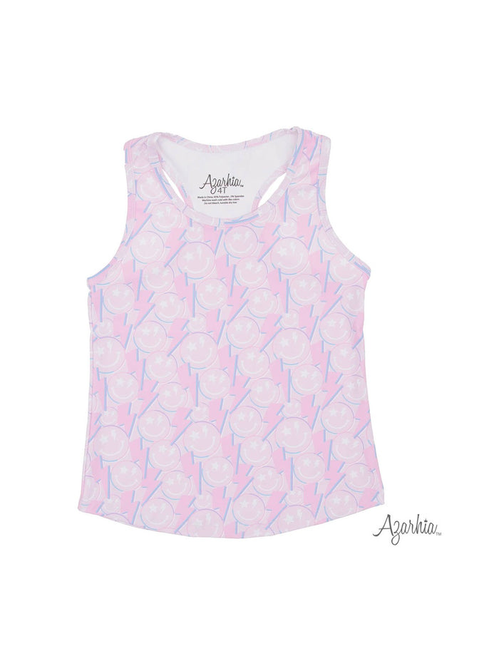 Smiley Spark Printed Tank