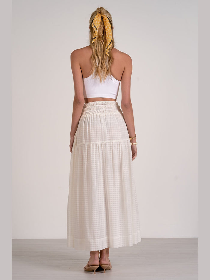 Smocked Maxi Skirt