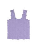 Smocking Lace Tank - Violet