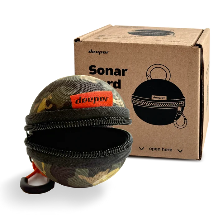 Black Sonar Hard Case for Deeper Fish Finder | Protective Carry Case MARKSMAN