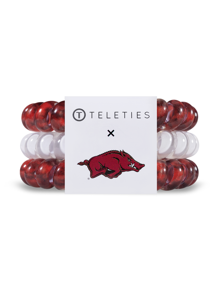 Spiral Hair Coils | Large | Univ. of Arkansas Hair Ties