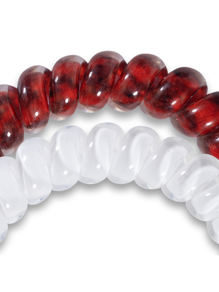 Spiral Hair Coils | Large | Univ. of Arkansas Hair Ties