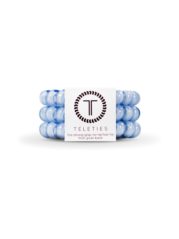 Spiral Hair Coils | Large | Washed Denim Hair Ties