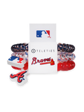 Spiral Hair Coils | Small | Atlanta Braves Hair Ties