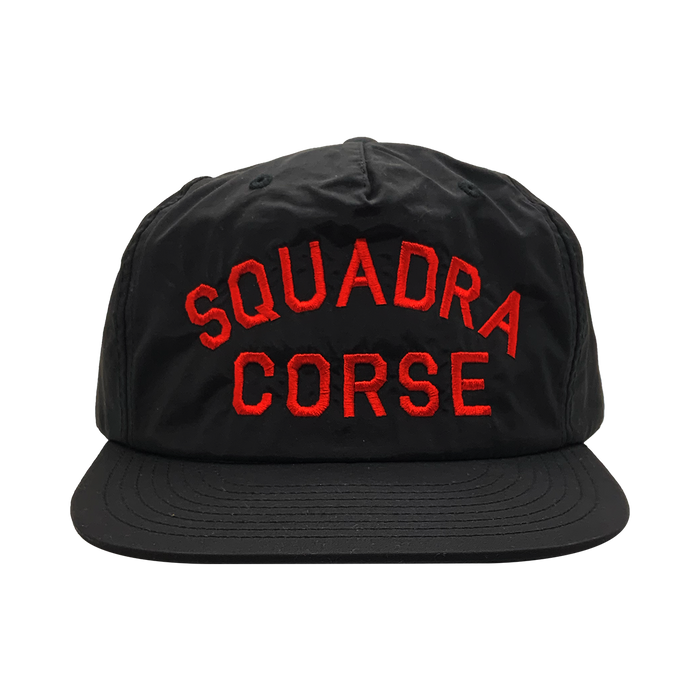 SQUADRA CORSE NYLON CAP BLACK