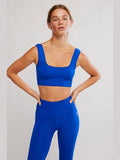Square Neck Good Karma -Electric Blue