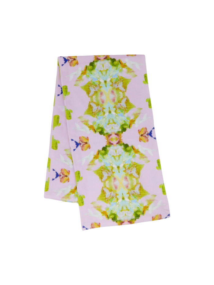 Stained Glass Lavender Tea Towel