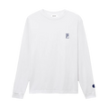 STENCIL P L/S TEE WHITE