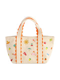 SUMMER ICONS MINI TOTE,NATURAL
