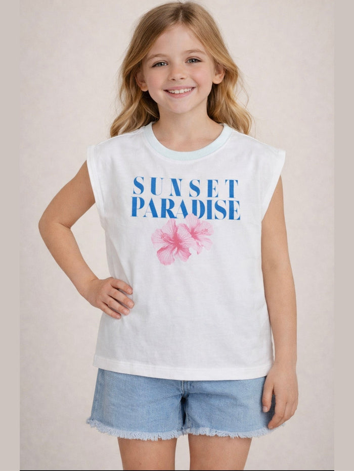Sunset Paradise Graphic Tank