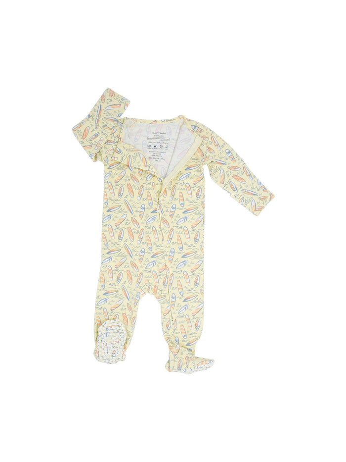 Sunset Surf Zipper Footie