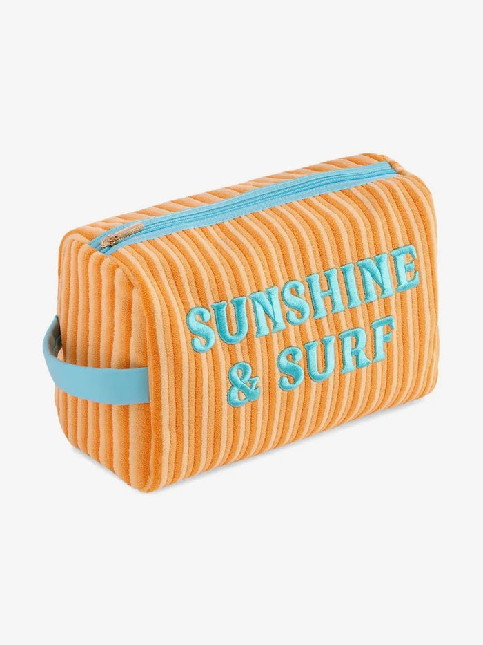 Sunshine and Surf Zip Pouch - Orange