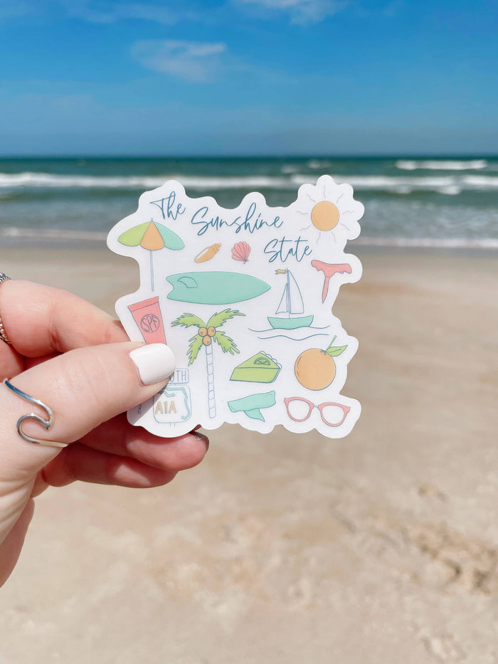 Sunshine State Sticker, Florida Sticker