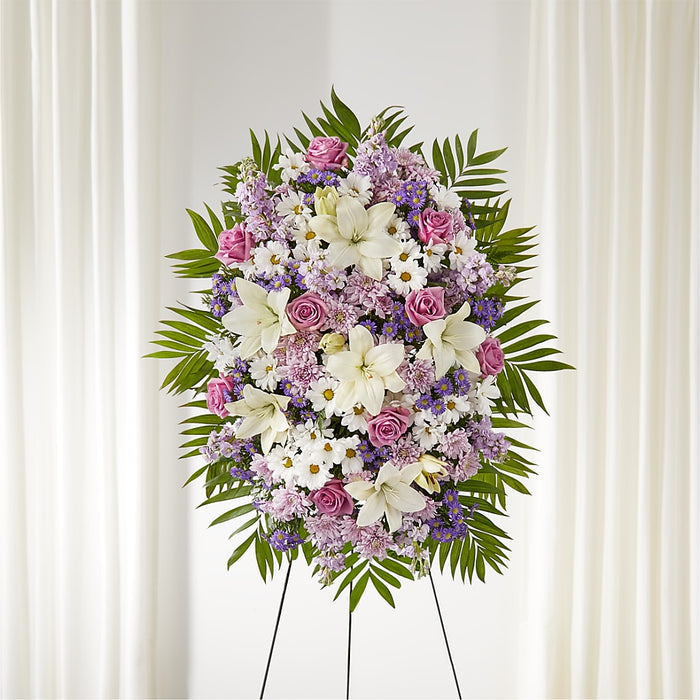 Surrounded by Love Standing Spray – BUEHLER'S FLORAL, Wooster OH