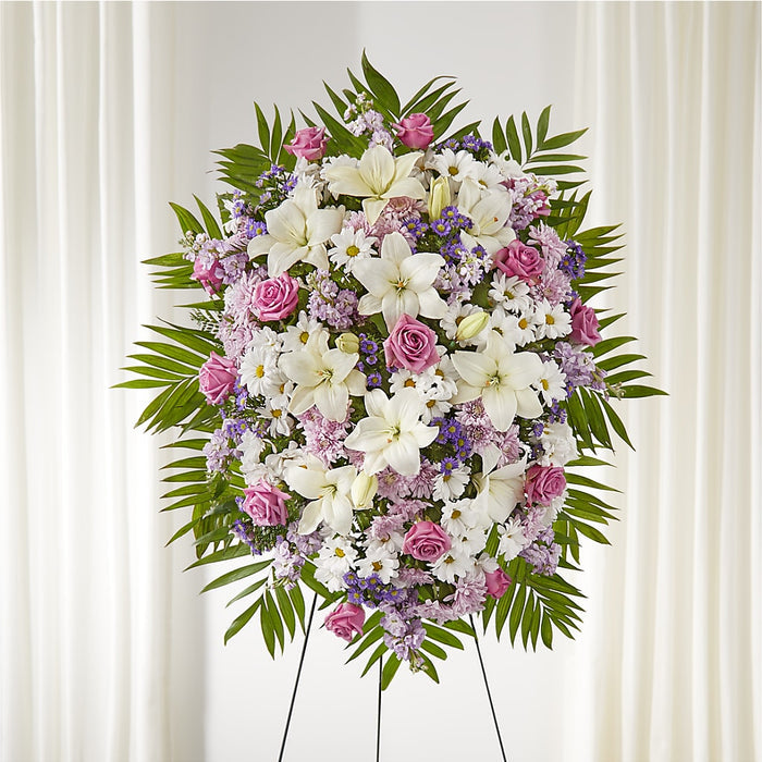 Surrounded by Love Standing Spray – BUEHLER'S FLORAL, Wooster OH